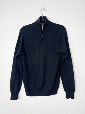 American Blue Men’s 100% Himalayan Yank Quarter Zip Sweater Size Small